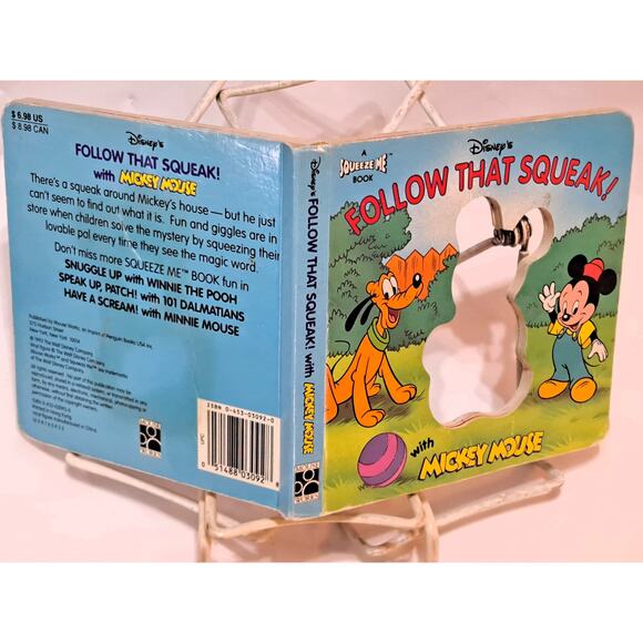 Disney's Follow That Squeak!  with Mickey Mouse (1993 Board Book) - Picture 3 of 7
